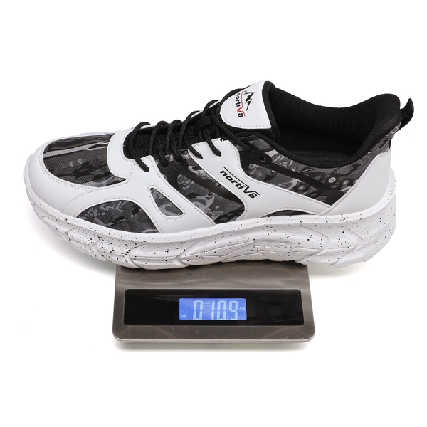 Men's Lightweight Running Shoes - WHITE - 4